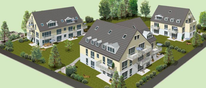 Parkvillen: Allescherstr. 16 / Karl-Marr-Str. 2a in M&uuml;nchen - Solln